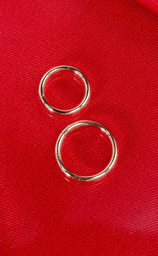 14kt Solid Gold Septum Ring-Impaler-Tragic Beautiful