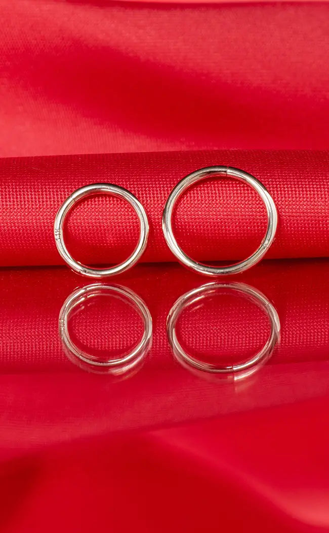 14kt Solid Gold Septum Ring-Impaler-Tragic Beautiful