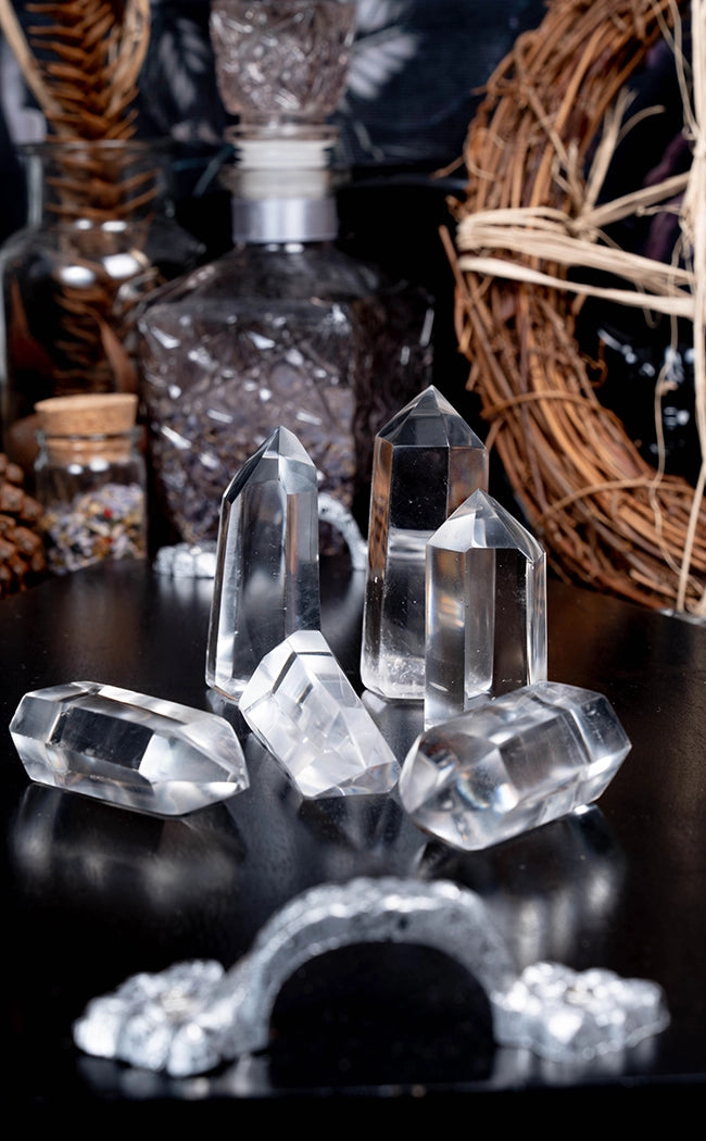 A Grade Clear Quartz Crystal Points | Short