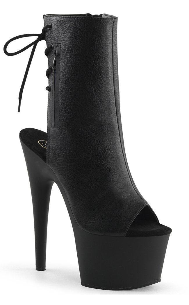 ADORE-1018 Black Matte Ankle Boots-Pleaser-Tragic Beautiful