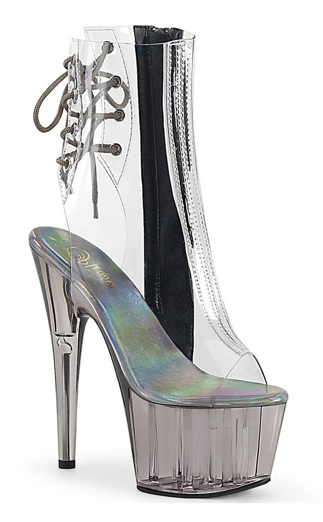 ADORE-1018CT Clear/Smoke Tinted Heels-Pleaser-Tragic Beautiful