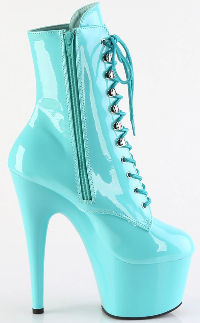 ADORE-1020 Aqua Ankle Boots-Pleaser-Tragic Beautiful
