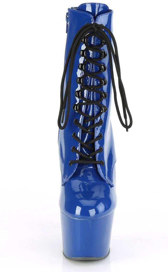 ADORE-1020 Royal Blue Ankle Boots-Pleaser-Tragic Beautiful