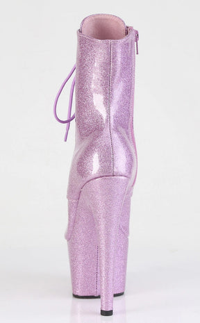 ADORE-1021GP Lilac Glitter Patent Ankle Boots