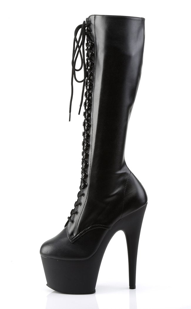 ADORE-2023 Black / Black Matte Knee High Boots-Pleaser-Tragic Beautiful