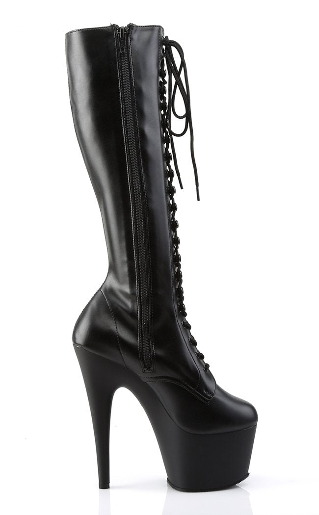 ADORE-2023 Black / Black Matte Knee High Boots-Pleaser-Tragic Beautiful