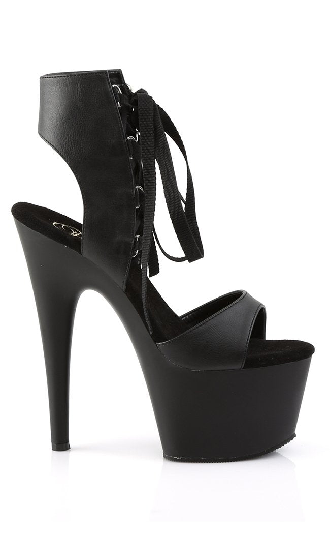 ADORE-700-14 Black Matte Heels-Pleaser-Tragic Beautiful