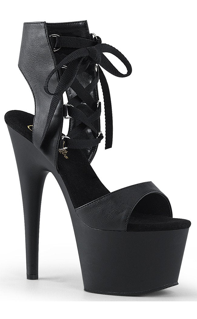 ADORE-700-14 Black Matte Heels-Pleaser-Tragic Beautiful