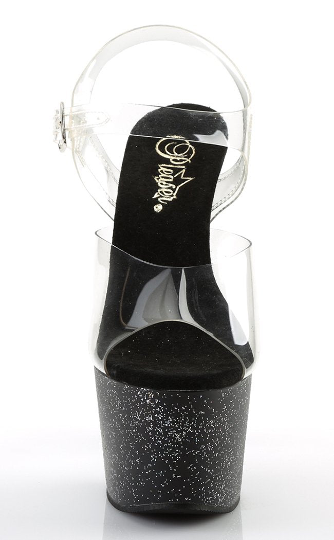 ADORE-708MG Clr/ Blk Heels-Pleaser-Tragic Beautiful