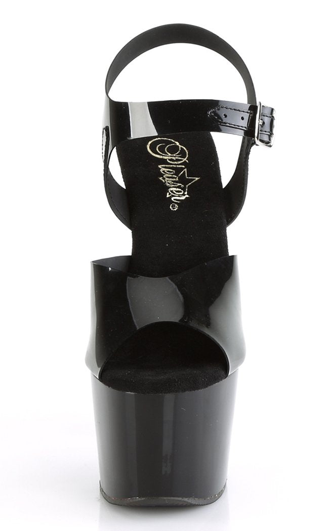 ADORE-708N Black Jelly-Like Heels-Pleaser-Tragic Beautiful