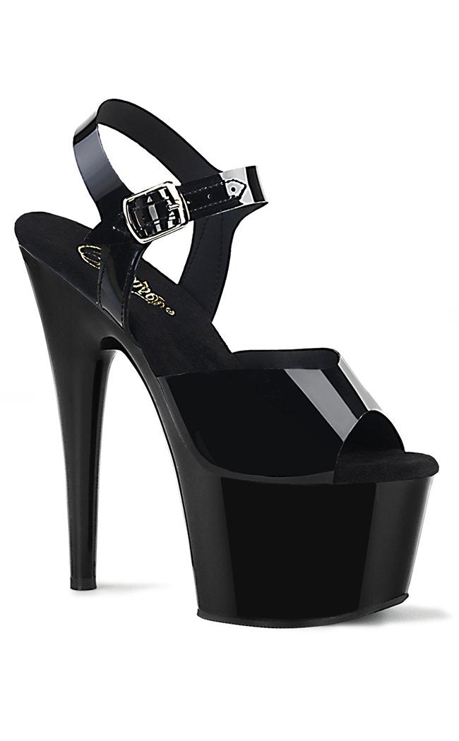 ADORE-708N Black Jelly-Like Heels-Pleaser-Tragic Beautiful