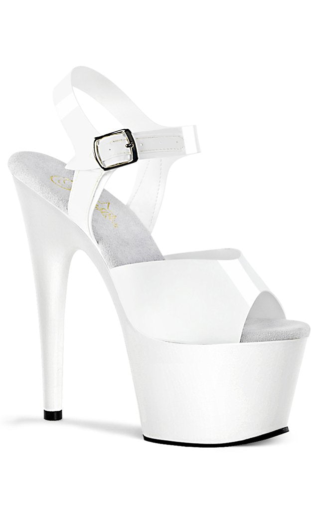 ADORE-708N White Jelly-Like Heels-Pleaser-Tragic Beautiful