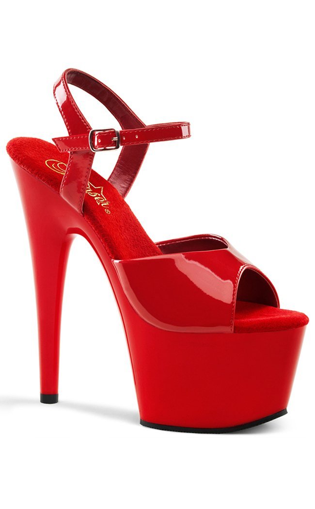 Pleaser ADORE-709 Red Patent Heels