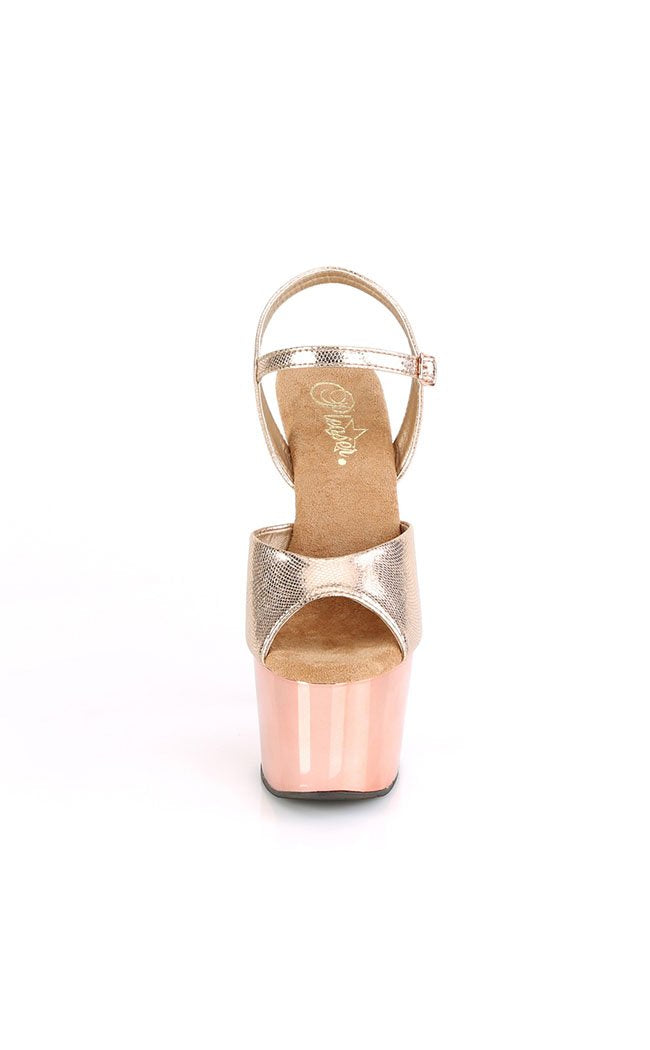 ADORE-709 Rose Gold Heels-Pleaser-Tragic Beautiful