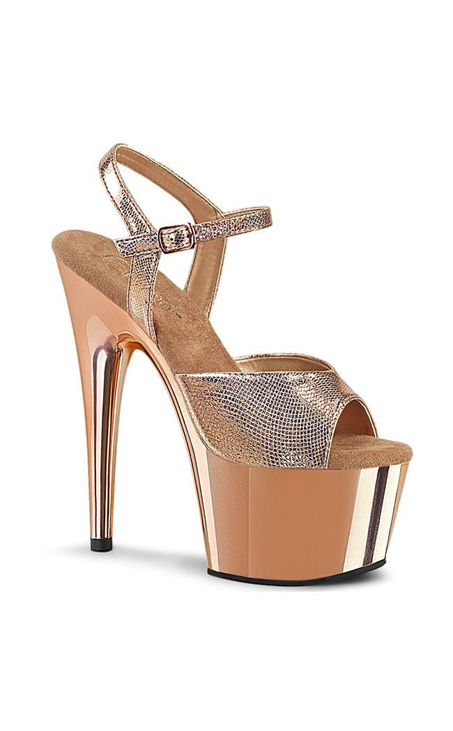 ADORE-709 Rose Gold Heels-Pleaser-Tragic Beautiful