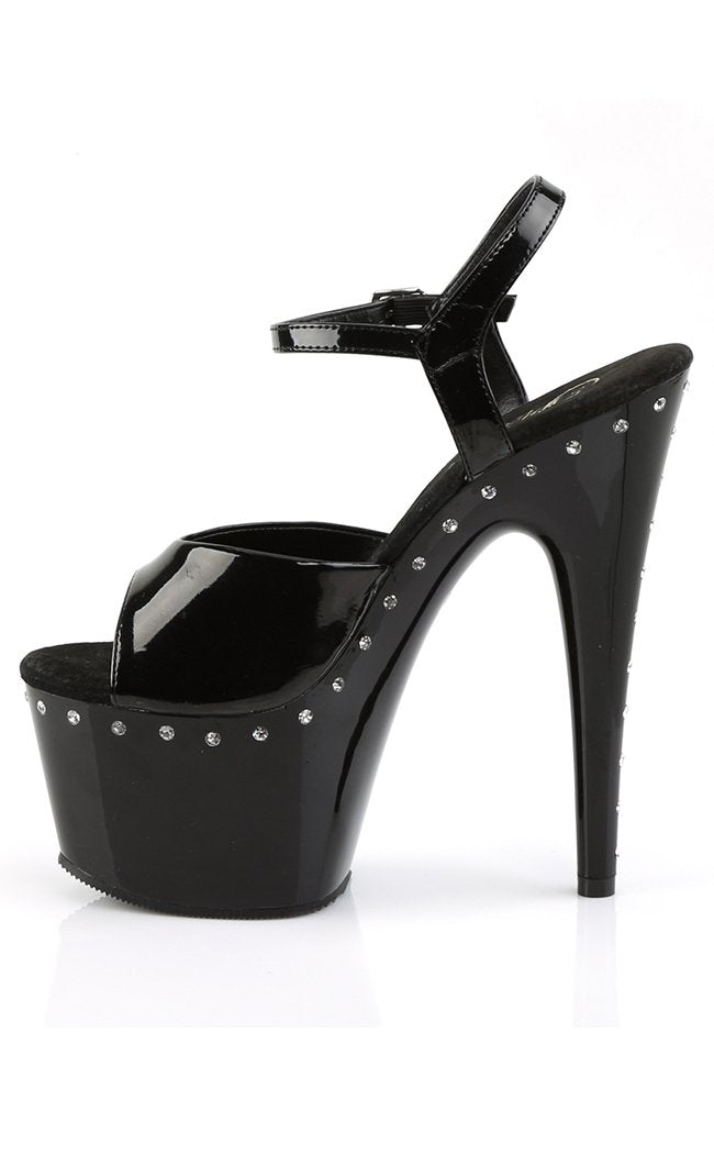 ADORE-709LS Black Heels-Pleaser-Tragic Beautiful