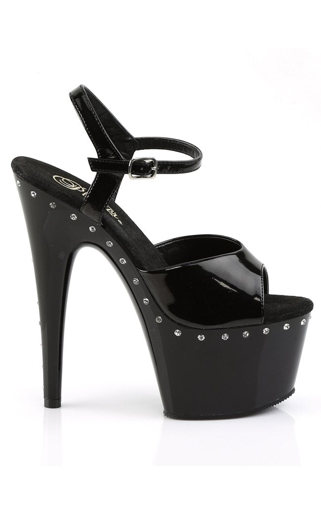 ADORE-709LS Black Heels-Pleaser-Tragic Beautiful