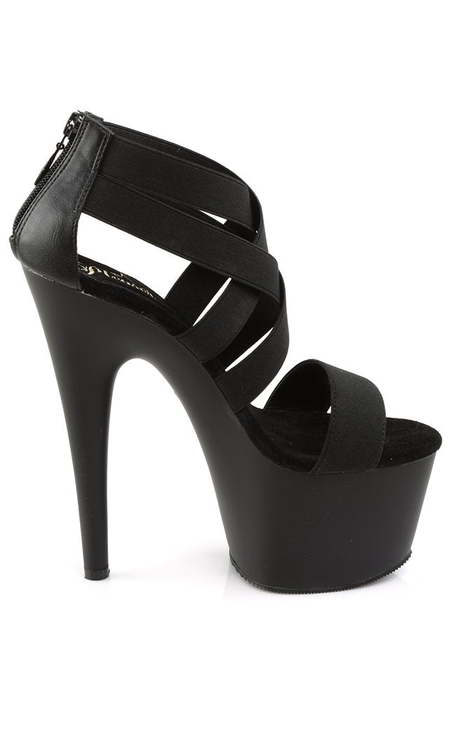 ADORE-769 Black Matte Heels-Pleaser-Tragic Beautiful