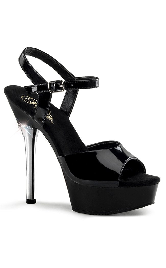 ALLURE-609 Black Patent Heels-Pleaser-Tragic Beautiful