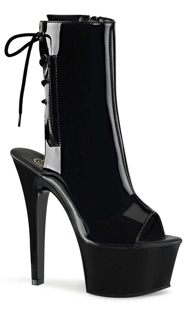 ASPIRE-1018 Black Ankle Boots-Pleaser-Tragic Beautiful