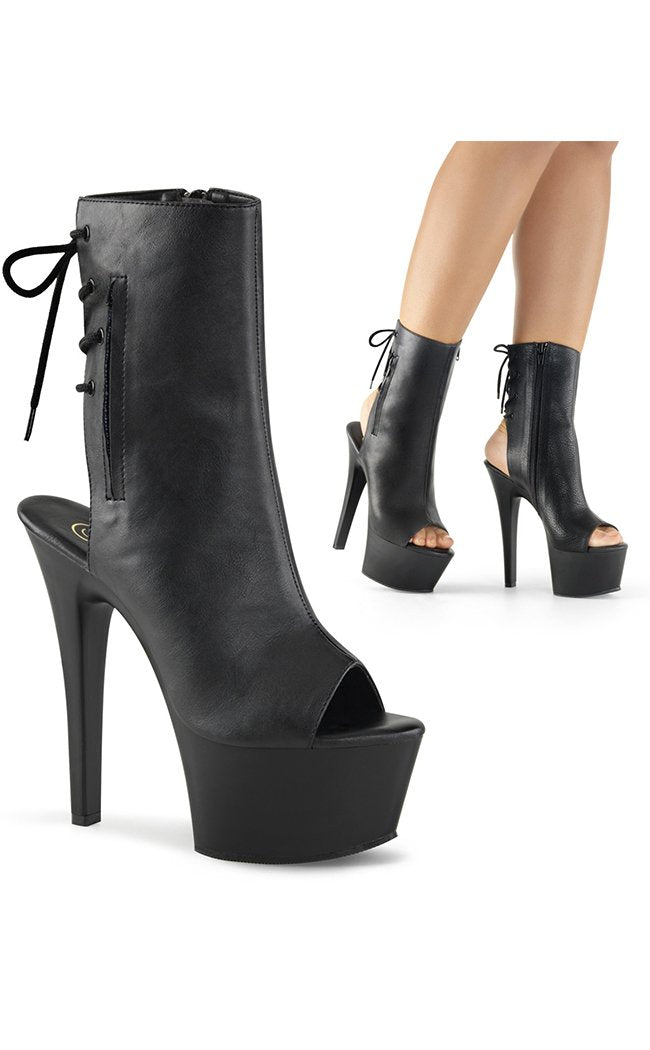 ASPIRE-1018 Black / Black Matte Ankle Boots-Pleaser-Tragic Beautiful