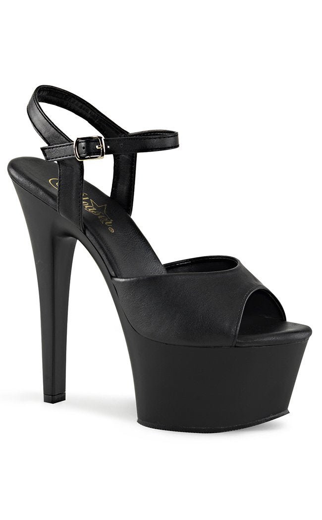 ASPIRE-609 Black Matte Heels-Pleaser-Tragic Beautiful