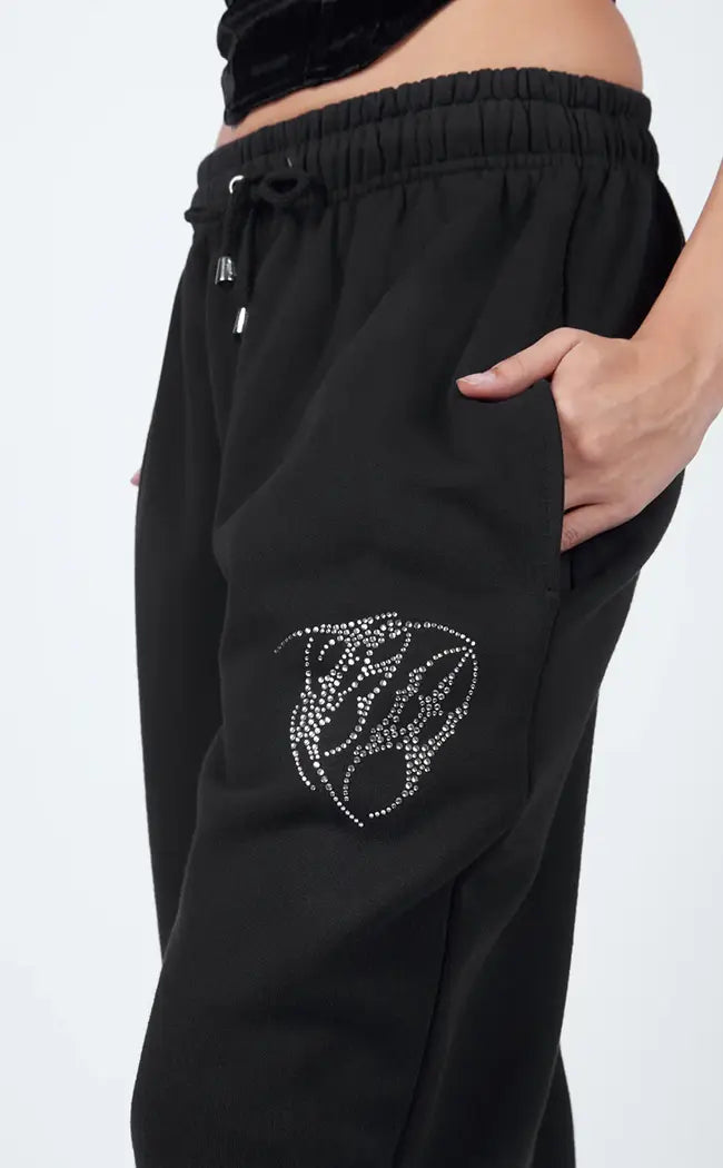 Angel Diamante Sweatpants-Mary Wyatt-Tragic Beautiful