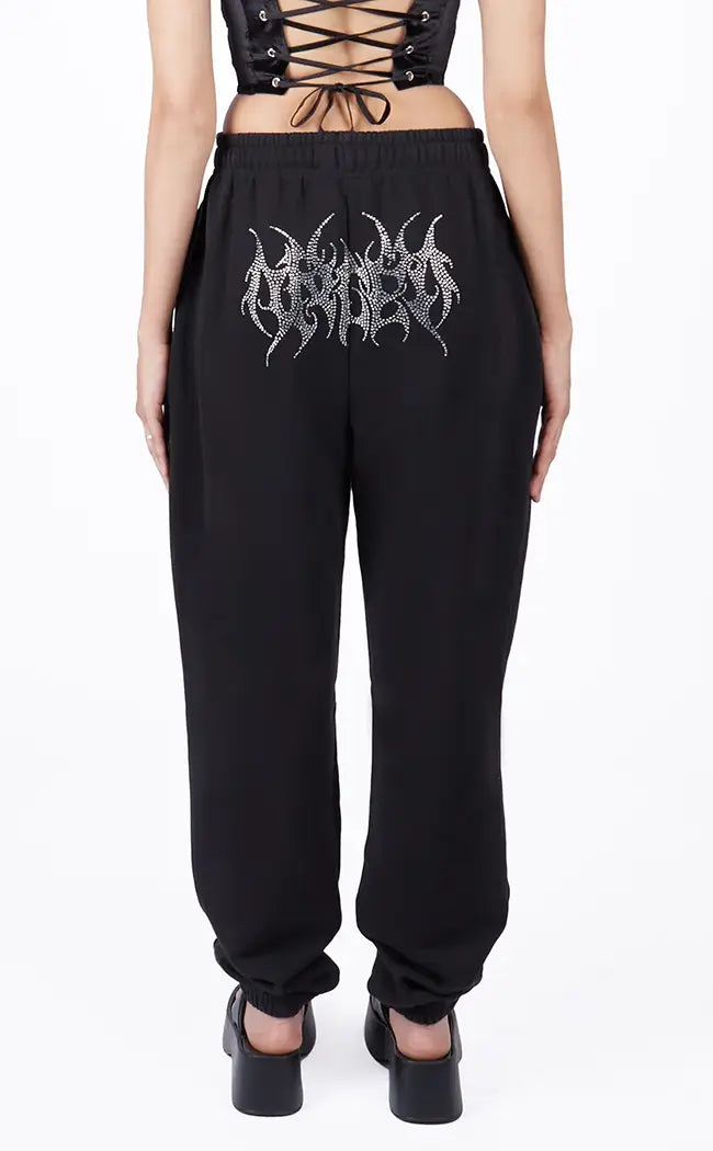 Angel Diamante Sweatpants-Mary Wyatt-Tragic Beautiful