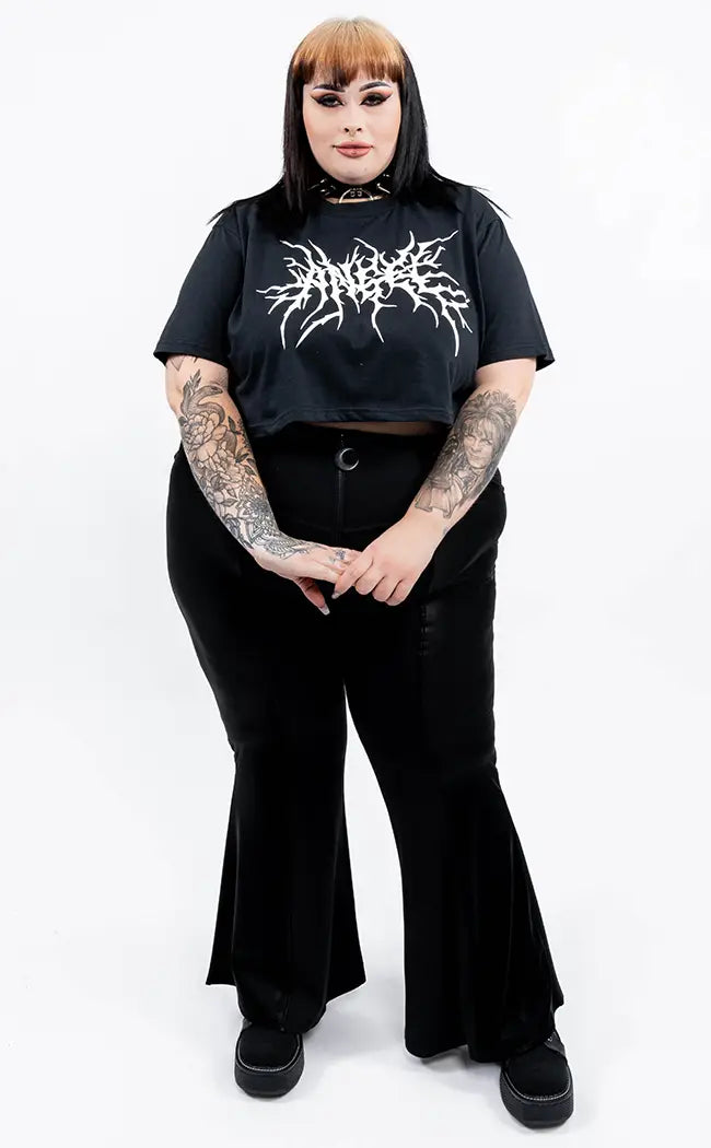 Angel Metal Crop Tee | Plus Size