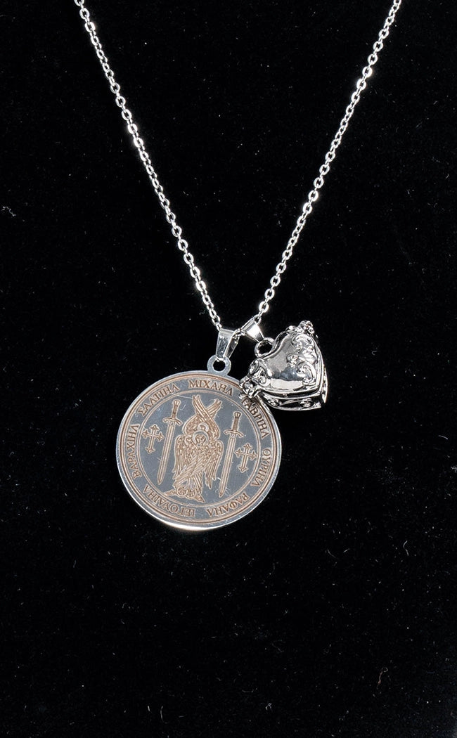 Archangel Protection Locket Necklace