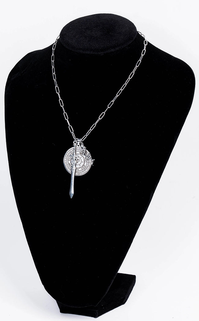 Archangel Sword & Rose Protection Necklace