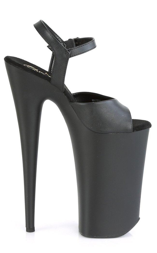 BEYOND-009 Black Matte EXXXTRA High 10" Heels-Pleaser-Tragic Beautiful