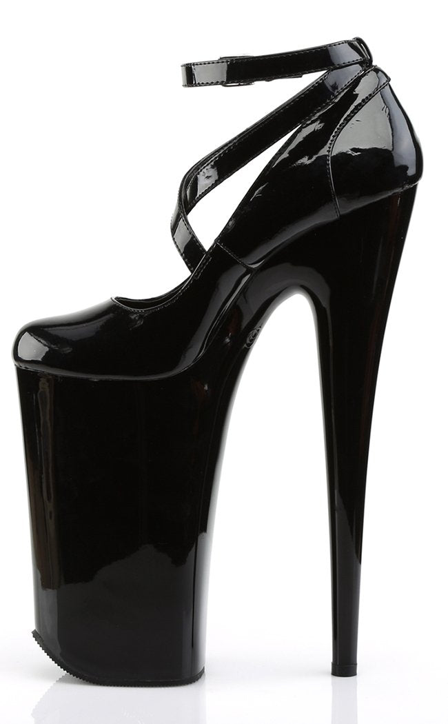 BEYOND-087 Black Patent Heels-Pleaser-Tragic Beautiful