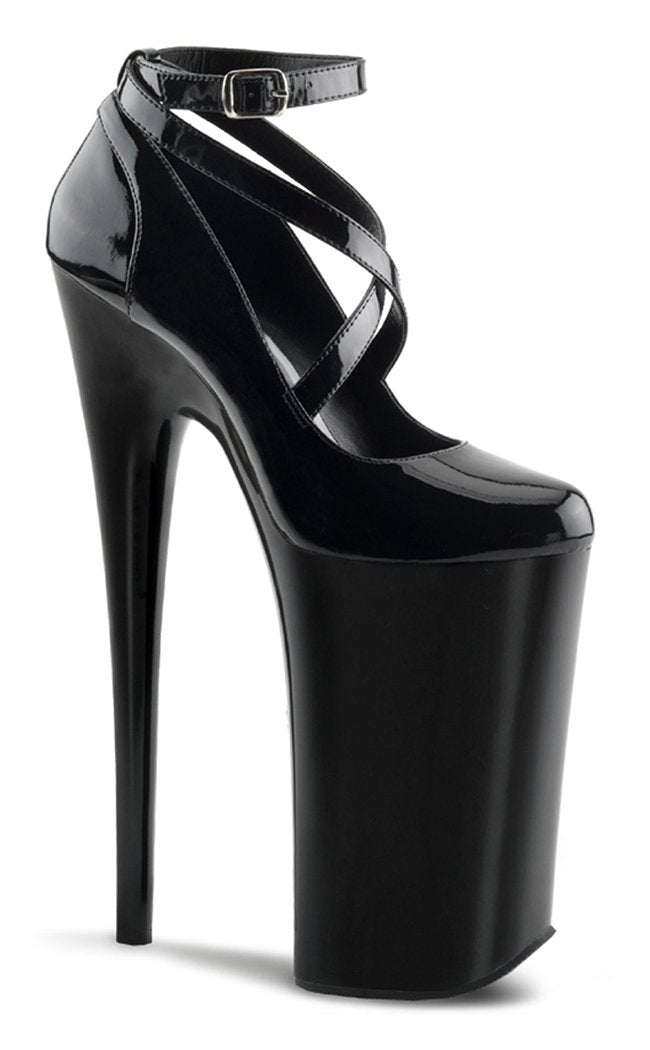 BEYOND-087 Black Patent Heels-Pleaser-Tragic Beautiful