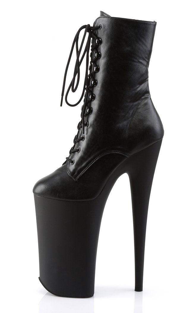 BEYOND-1020 Black / Black Matte Ankle Boots-Pleaser-Tragic Beautiful