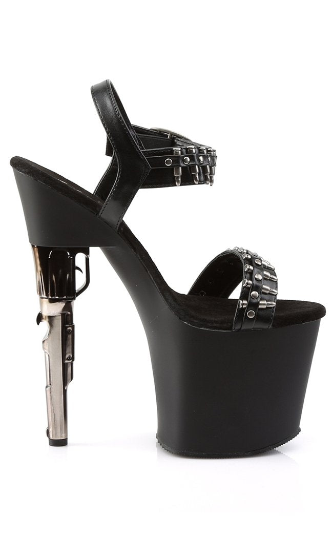 BONDGIRL-712 Black / Black Matte Heels-Pleaser-Tragic Beautiful