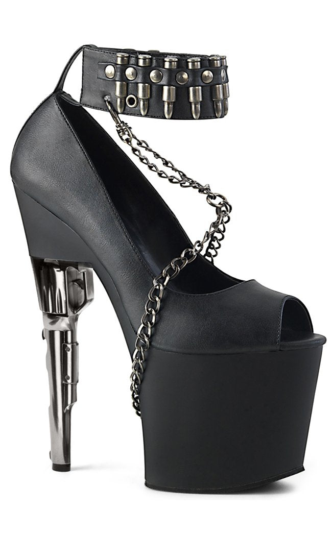 BONDGIRL-783 Black Matte Heels-Pleaser-Tragic Beautiful