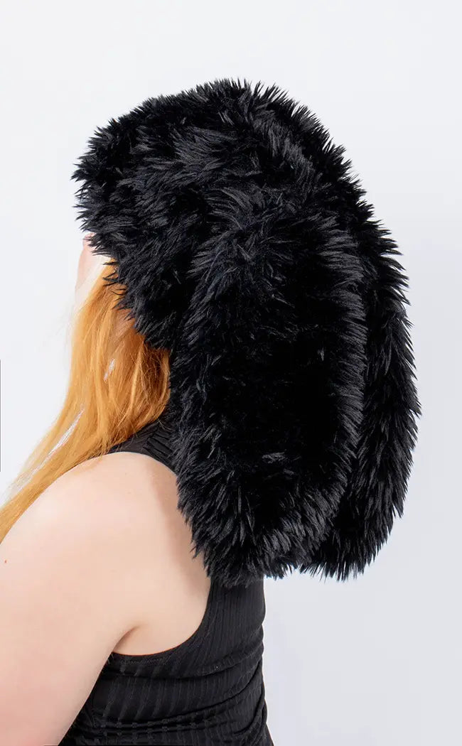 Bad Bunny Faux Fur Hat-Cold Black Heart-Tragic Beautiful