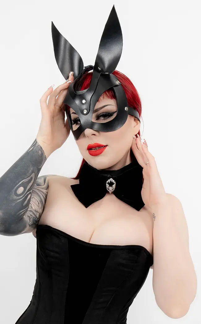 Bad Bunny Leather Mask-Hexxxed Intimates-Tragic Beautiful