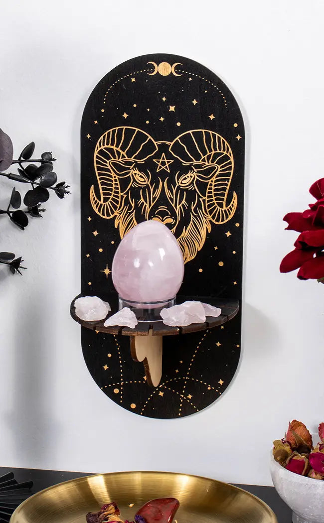 Baphomet Trinket Wall Shelf-Homewares-Tragic Beautiful