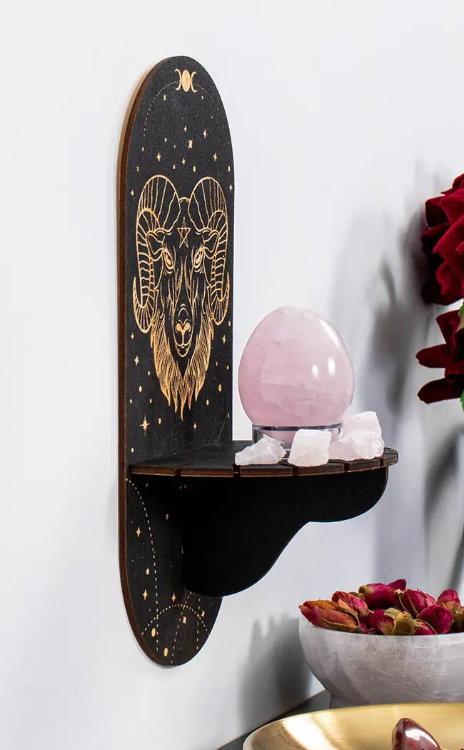 Baphomet Trinket Wall Shelf-Homewares-Tragic Beautiful