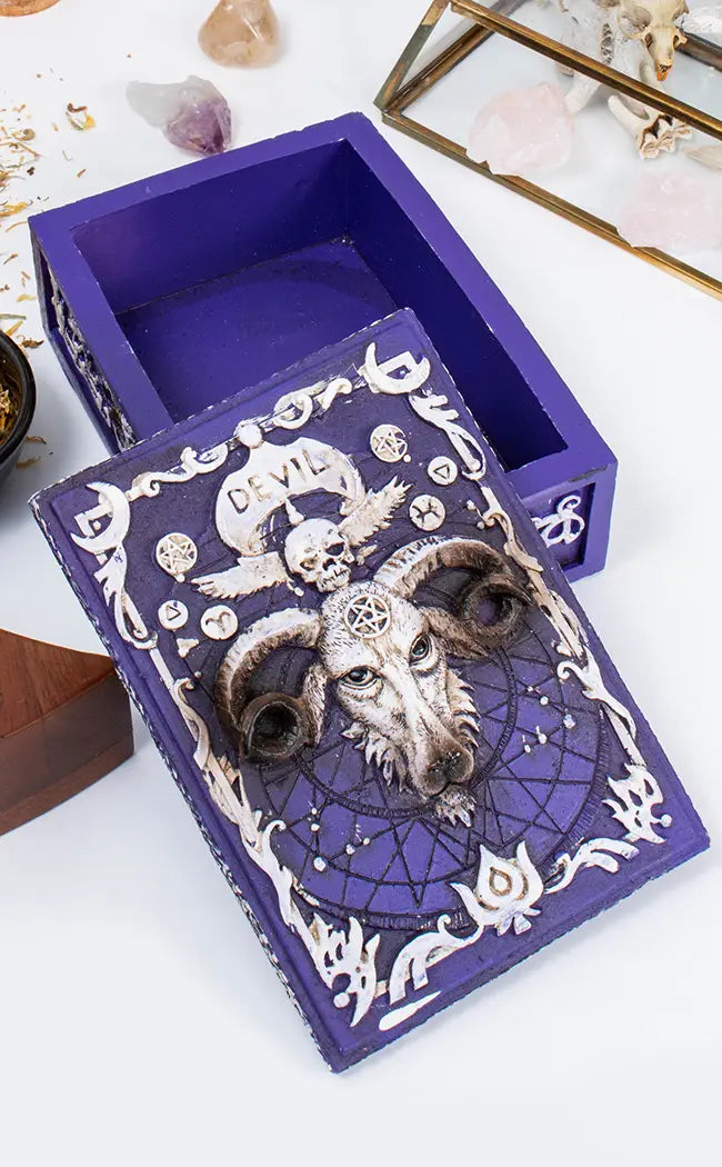 Baphomet Trinket/Tarot Box-Witchcraft Supplies-Tragic Beautiful