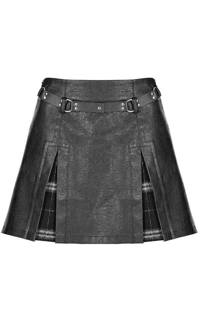 Battle Ready Pleated Skirt | Black-Punk Rave-Tragic Beautiful