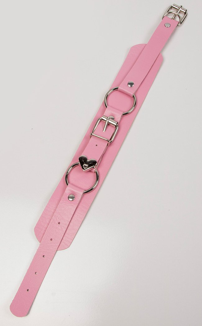 Belt It Out Choker | Pink-Cold Black Heart-Tragic Beautiful