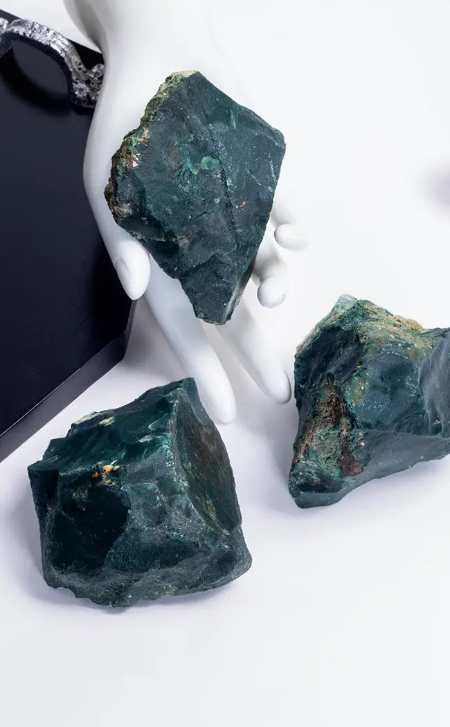 Bloodstone Rough Chunks-Crystals-Tragic Beautiful