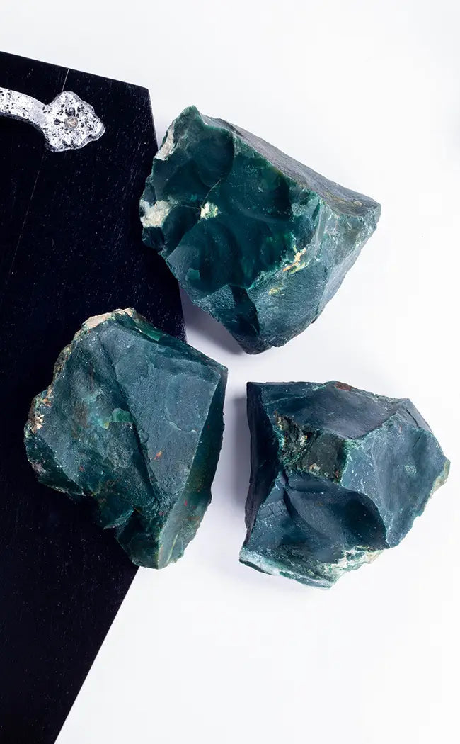 Bloodstone Rough Chunks-Crystals-Tragic Beautiful