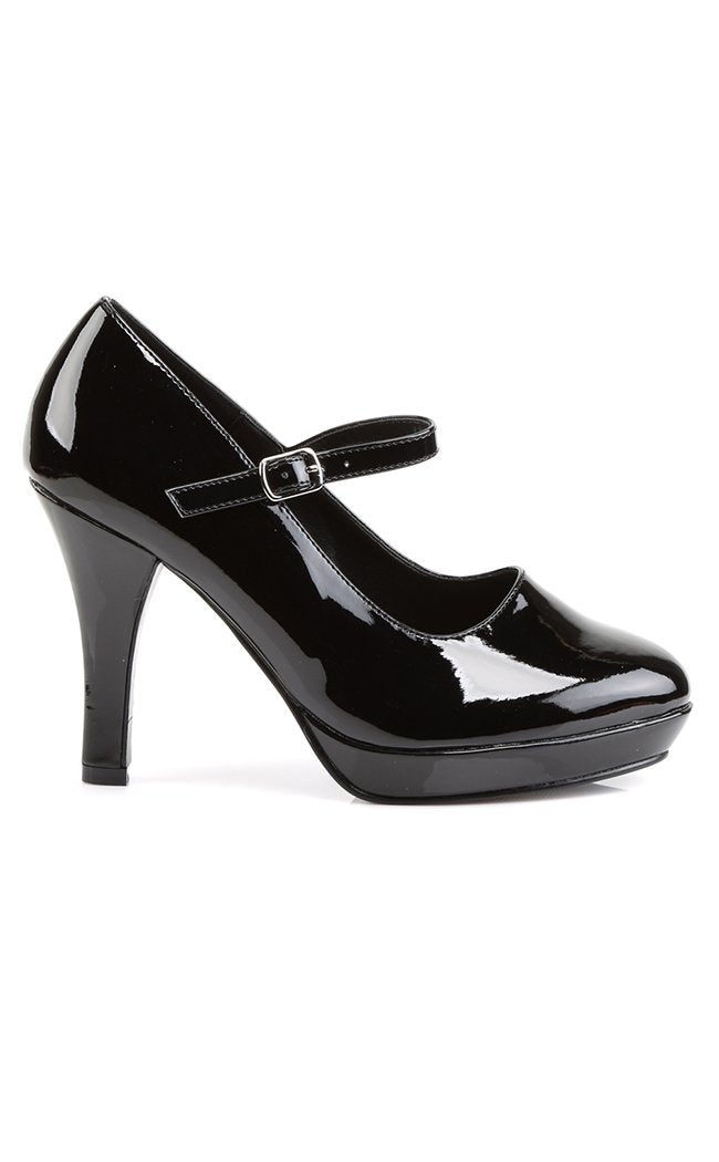 CONTESSA-50X Blk Pat Heels-Funtasma-Tragic Beautiful