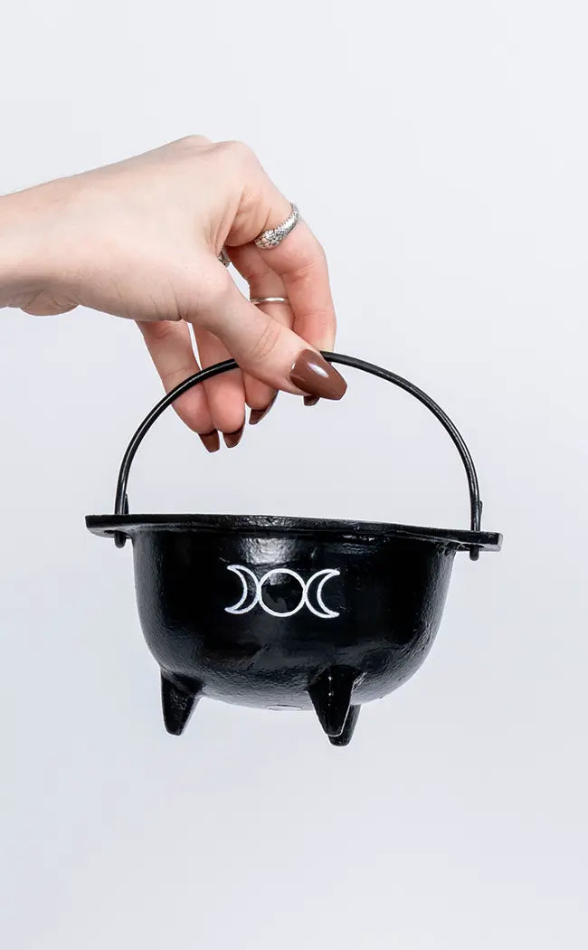 Cast Iron Tripod Cauldron | Triple Moon