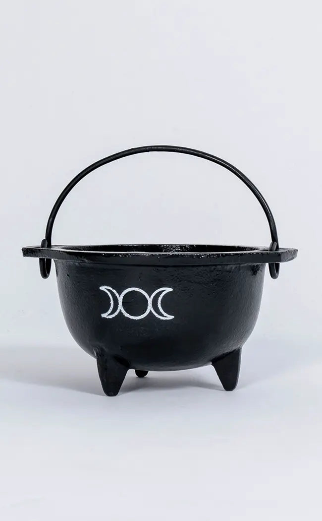 Cast Iron Tripod Cauldron | Triple Moon