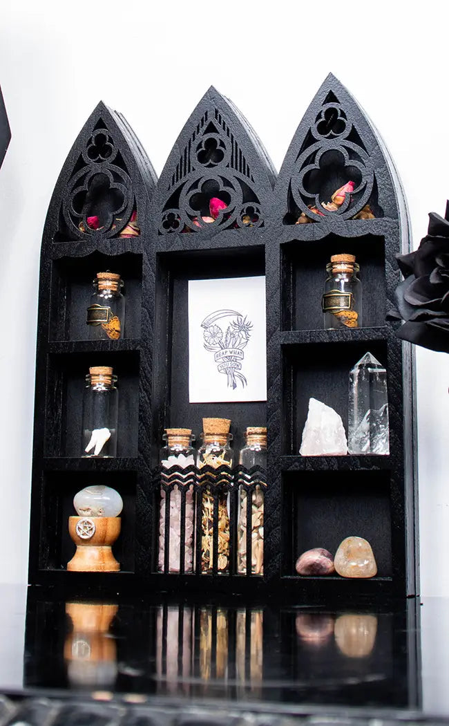 Cathedral Window Triple Wall Shelf-Homewares-Tragic Beautiful